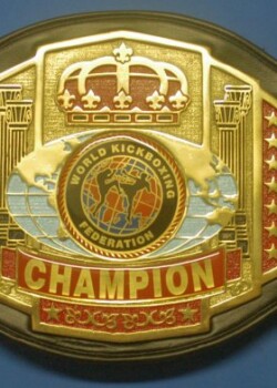 WKF international title belt