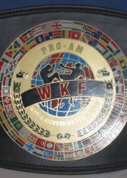 WKF PRO-AM title belt